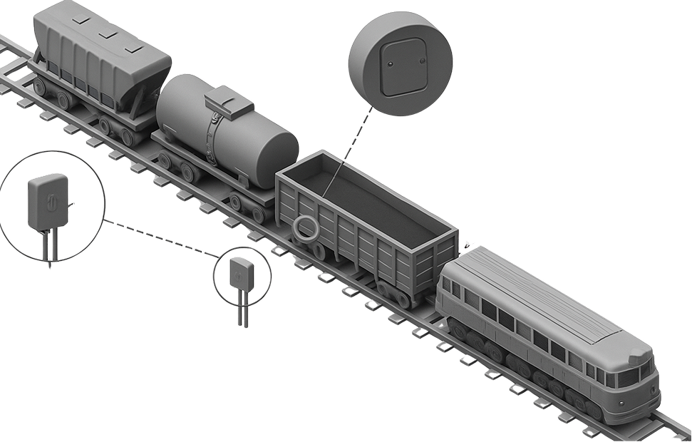 Smart railway wagon monitoring system with IoT sensors for condition monitoring and predictive maintenance. Smart railway wagon monitoring system with IoT sensors for condition monitoring and predictive maintenance.